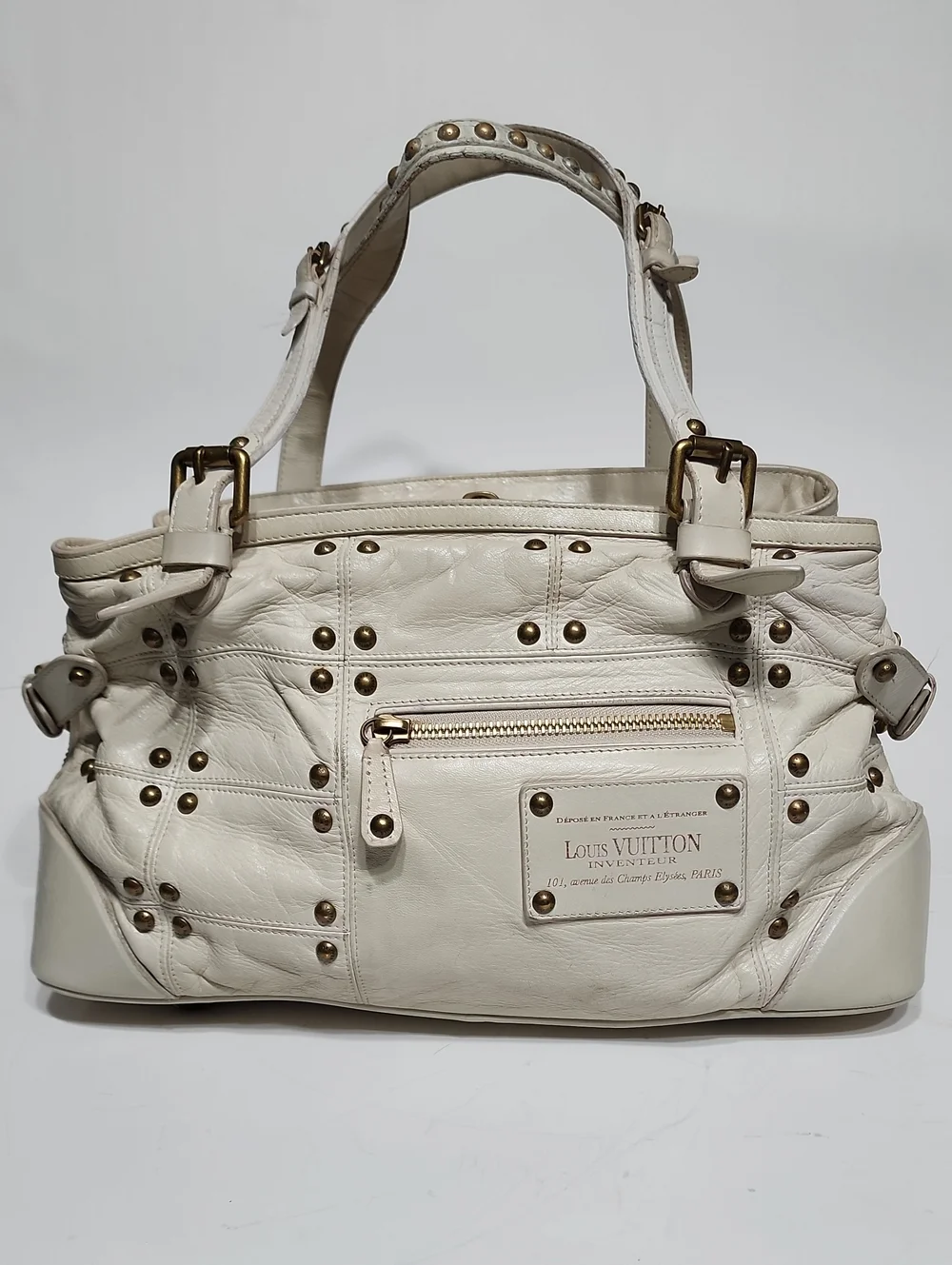 Louis Vuitton Suhali Aged Gold Rivet Hardware Tapioca Y2K Shoulder bag